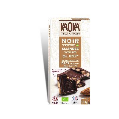 Chocolat noir amandes - 180g