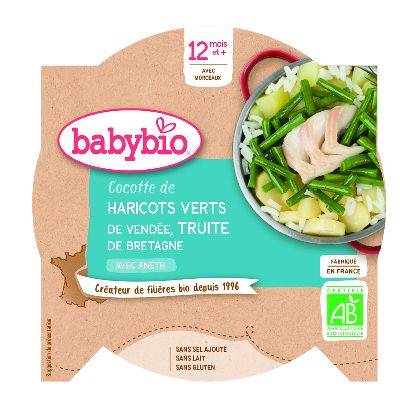 Babybio assiette légumes truit