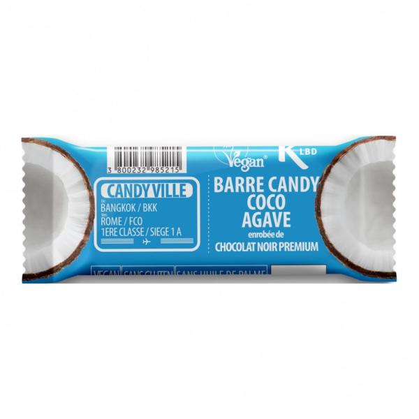 Barre coco agave enrobée chocolat 50g