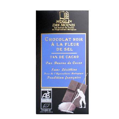 Chocolat noir fleur de sel - 100g