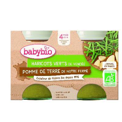 Babybio pot haricots verts pom