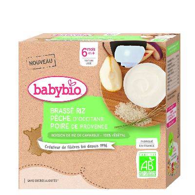 babybio gourde brassÉ riz pÊch