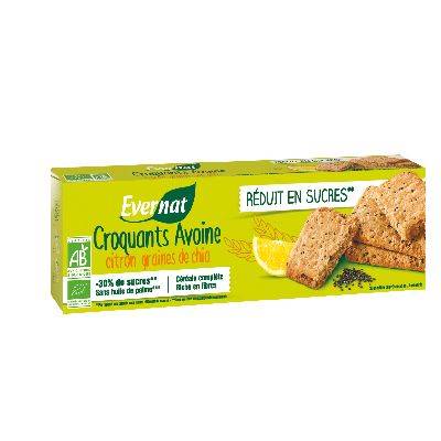 Croquants avoine citron graines de chia 130g