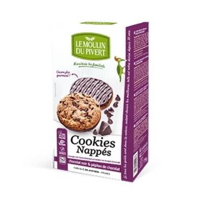 Cookies nappés choco noir et pépites