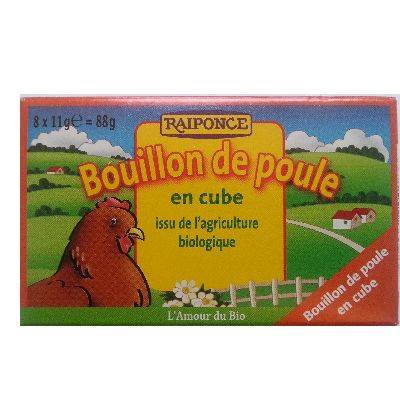Bouillon poule 8x11gr rapunzel