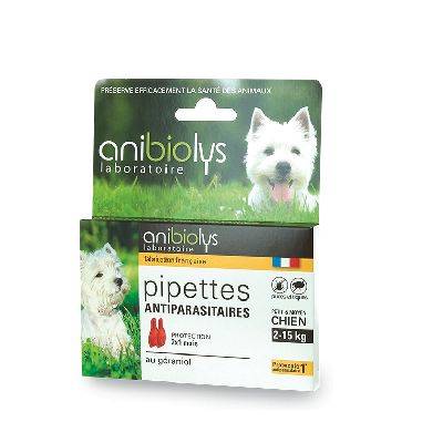Pipettes antiparasitaire chien