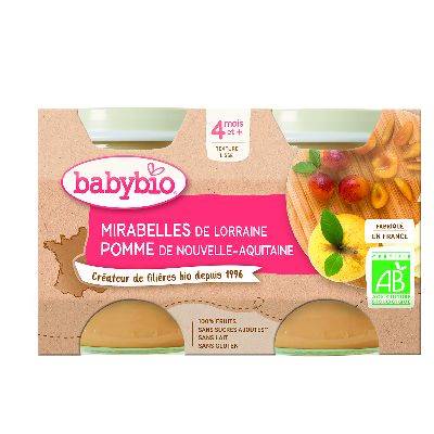 Babybio pot mirabelle pomme