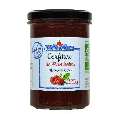 Confiture framboise allégée en sucre - 225g