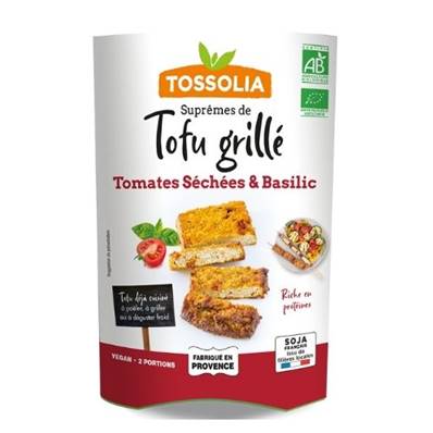Tofu tomates sechees basilic