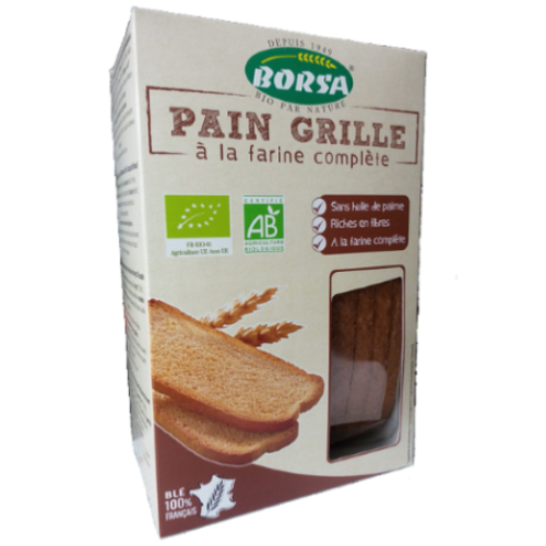 Pain grillé blé complet bio x1