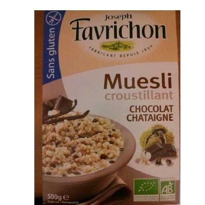 Muesli croustillant chocolat chataigne - 500g