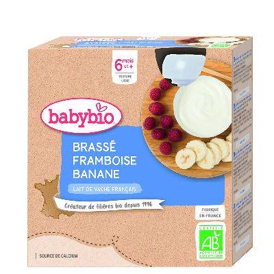 Babybio gourde brassé framboise