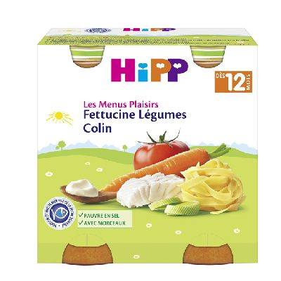 2 pots fettucine legumes colin