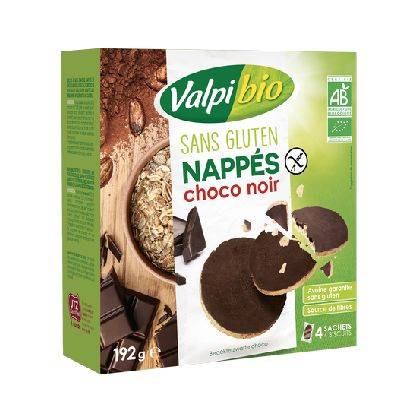 Biscuits nappes chocolat noir - 192g