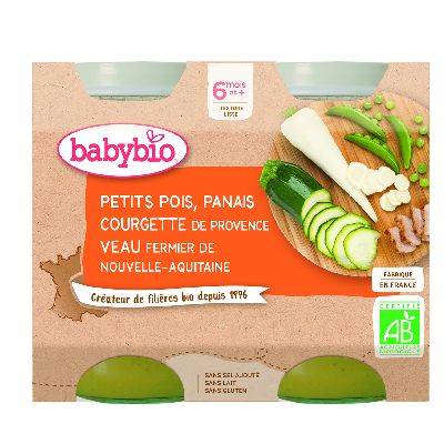 Pot bb pt.pois veau 2x200g bab