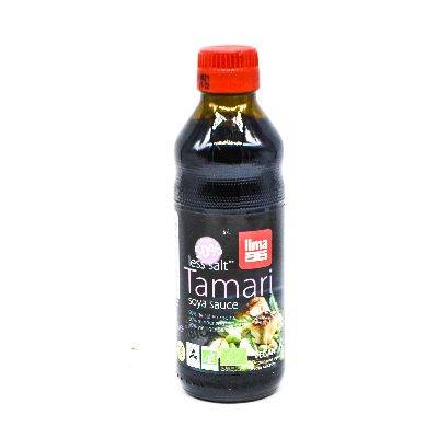 Tamari 50% less salt 250ml lim
