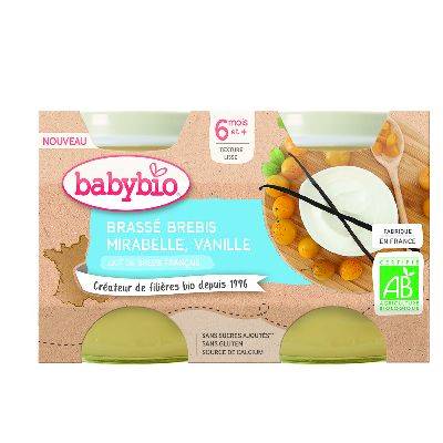 Babybio pot brassé brebis mira