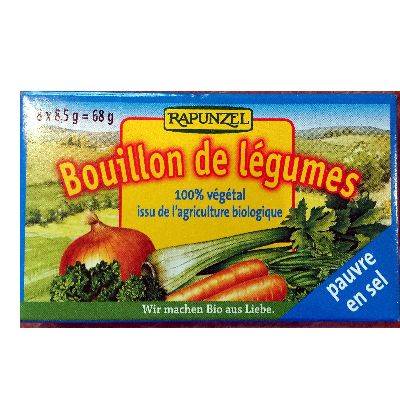 Bouillon cube pauvre en sel 