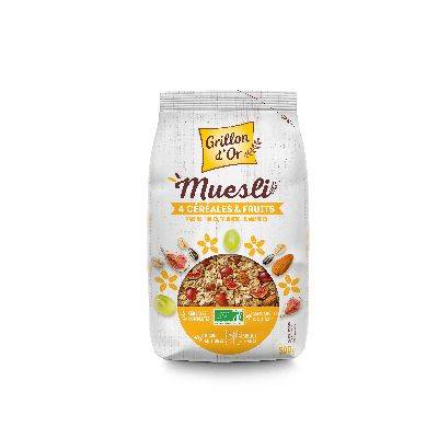 Muesli 4 cereales & fruits 500