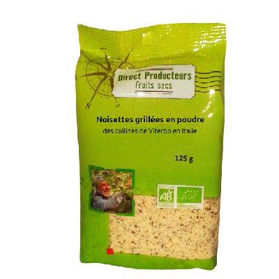 Noisettes grillees poudre - 125g