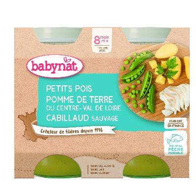 Pot bb menu cabillaud 2x200g b