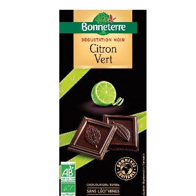 Chocolat noir citron vert - 85g