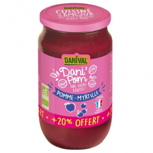 Dani pom pomme myrtille - 840g