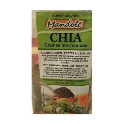 Graines chia moulues 175g mand
