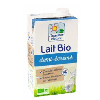 Lait 1/2 ecreme uht - 1l