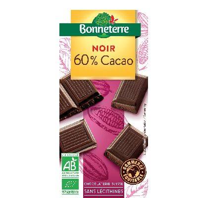 Chocolat noir 60% cacao - 100g