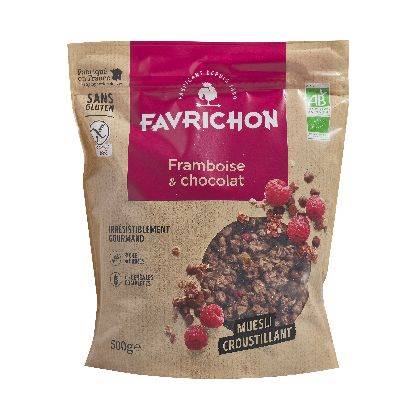 Muesli croustillant chocolat framboise 500g